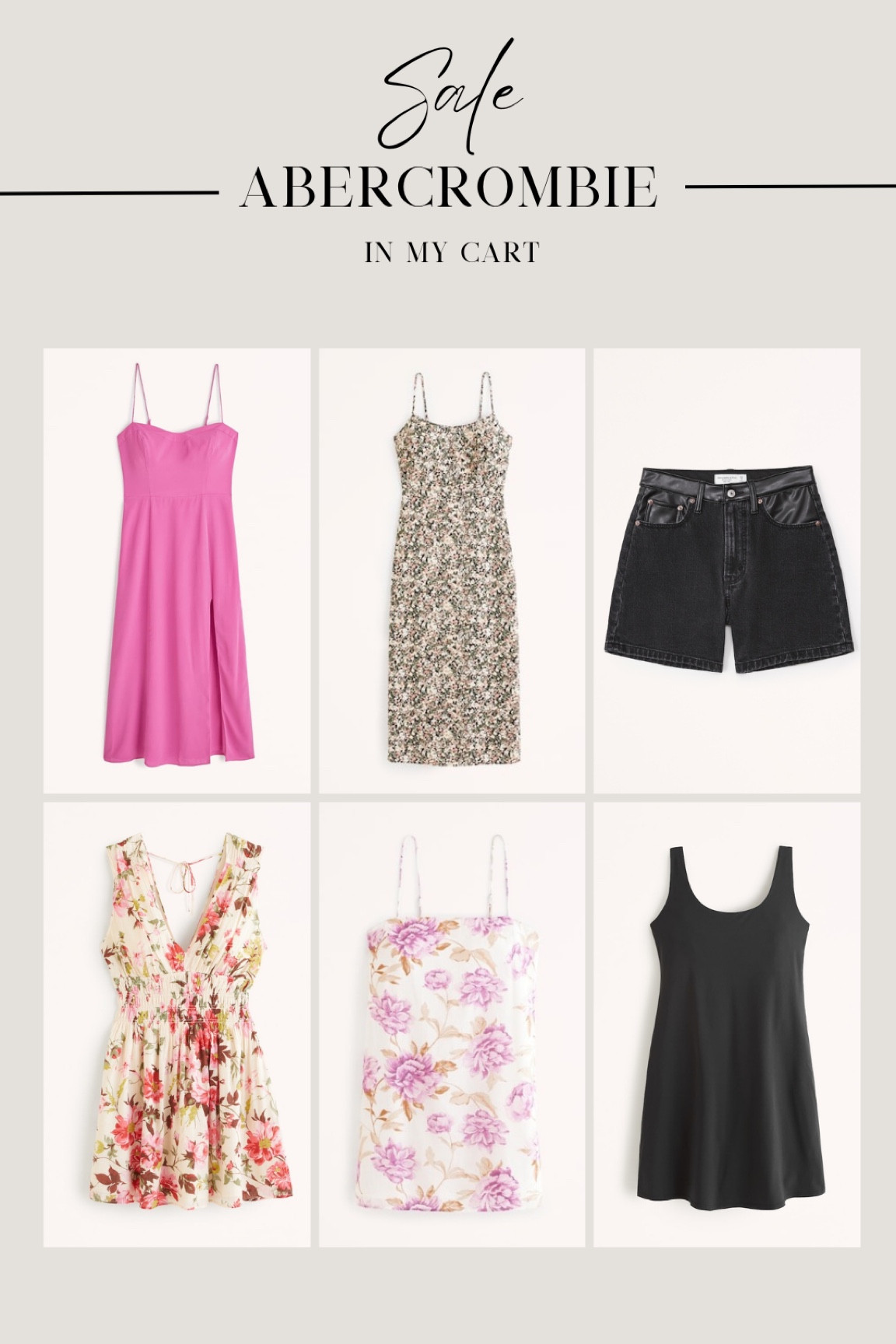 Memorial Day sale! Abercrombie what’s in my cart! I wanted the mixed material jeans so I’m going to grab the shorts before the sell out! I always fill my cart and wait for a sale :) 

#LTKwedding #LTKsalealert #LTKcurves