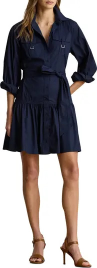 Stretch Cotton Long Sleeve Shirtdress | Nordstrom