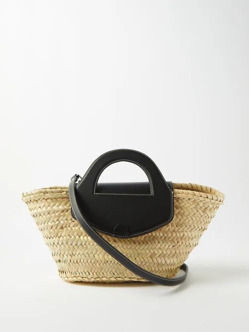 Hereu - Alqueria Small Straw Basket Bag - Womens - Black Multi | Matches (UK)