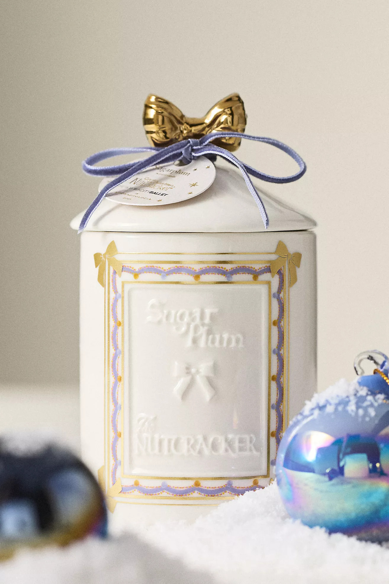 New York City Ballet Nutcracker Fruity Vanilla & Dark Plum Ceramic Candle | Anthropologie (US)