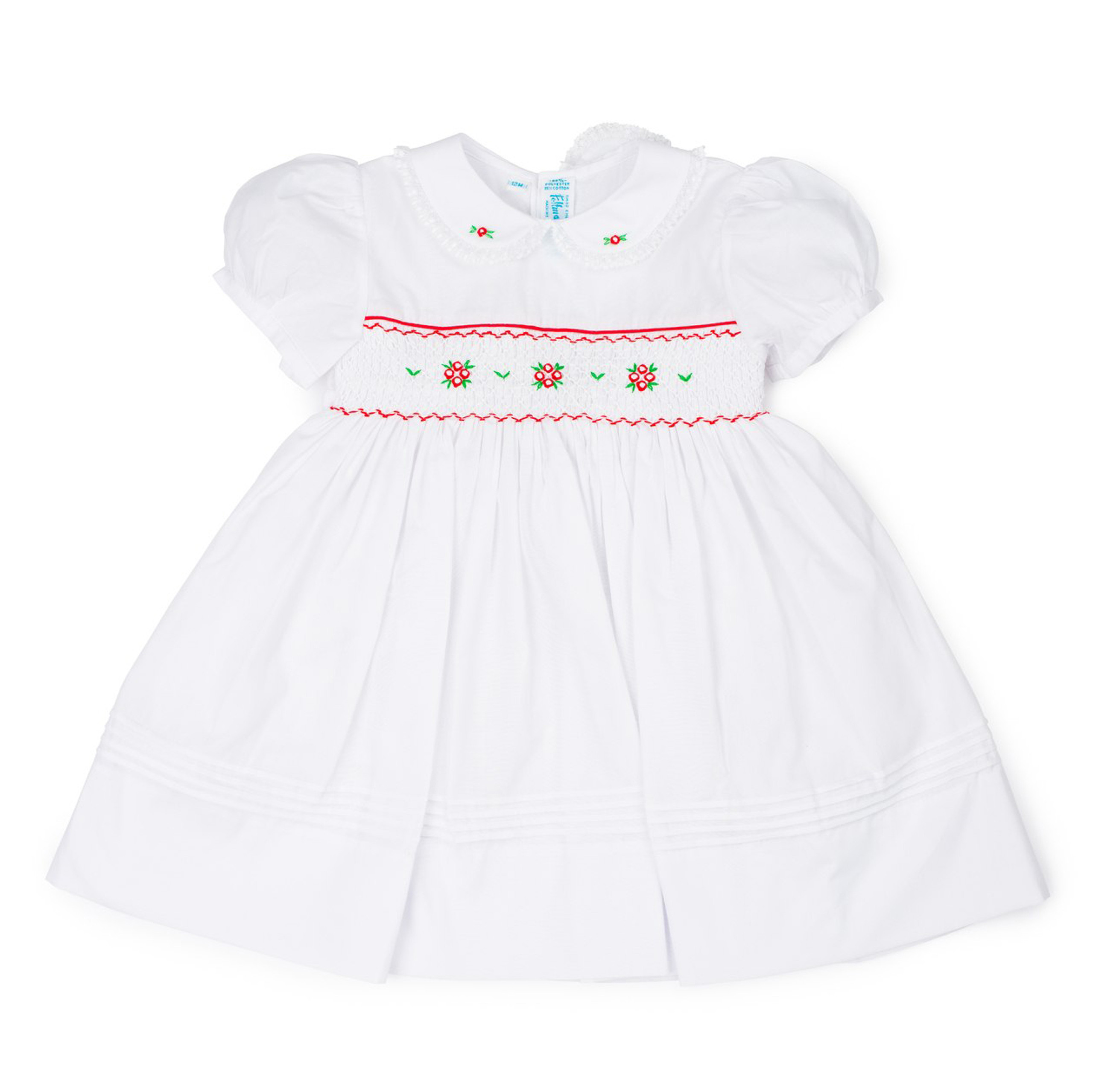 Short Sleeve Smocked Holiday Dress | Feltman Brothers