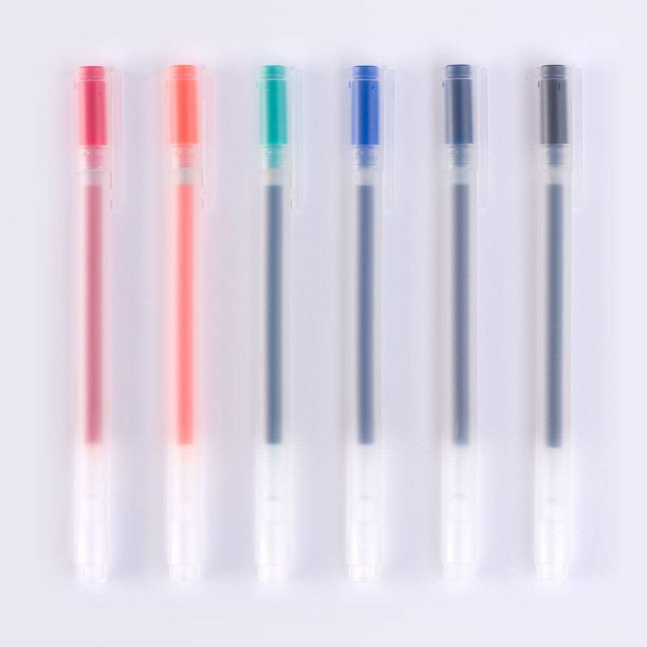 MUJI Gel Ink Ballpoint Pen 6-Pieces Set, 0.5 mm Nib Size | Amazon (US)