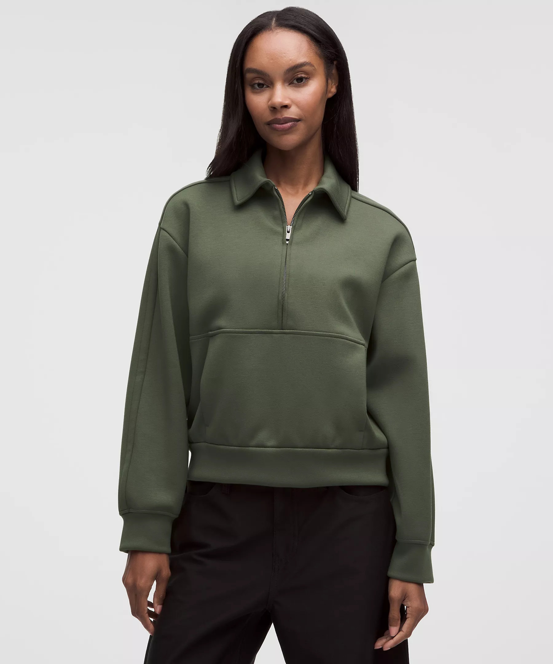 Smooth Spacer Relaxed Collared Half Zip | lululemon (CA)