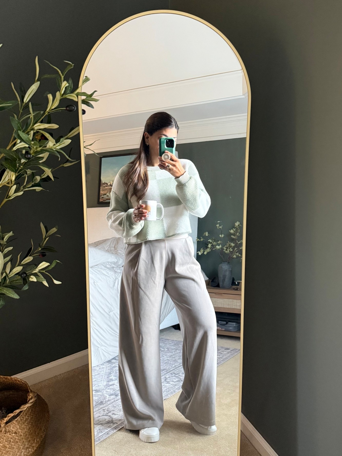 Another comfy work from home outfit! Love these wide leg pants!!

#LTKFindsUnder50