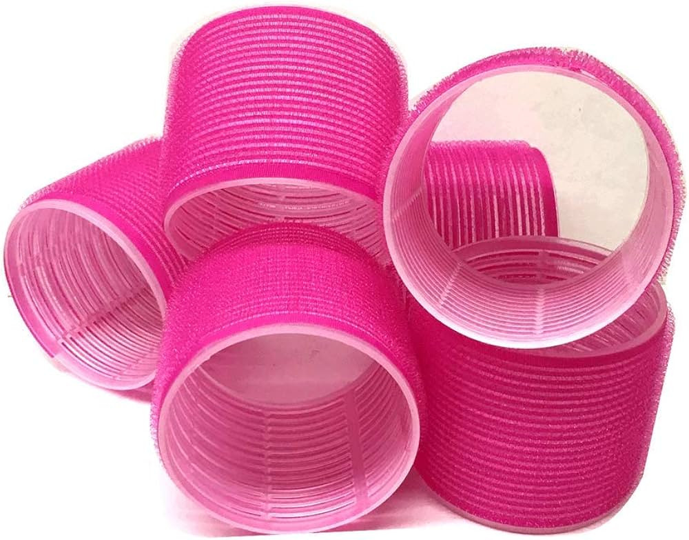 6 Pack Super Jumbo Self Grip Hair Rollers Pro Salon Hairdressing - Big Curlers Create Volume For ... | Amazon (US)