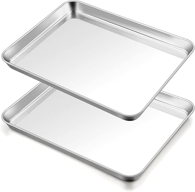 TeamFar Baking Sheet, 17.6’’ x 13’’ x 1’’ Stainless Steel Large Cookie Sheet Half Bak... | Amazon (US)