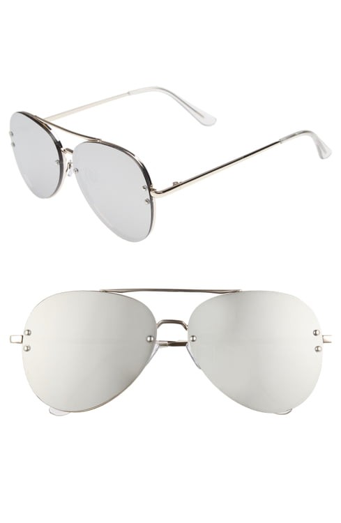 BP. 60mm Oversize Mirrored Aviator Sunglasses | Nordstrom