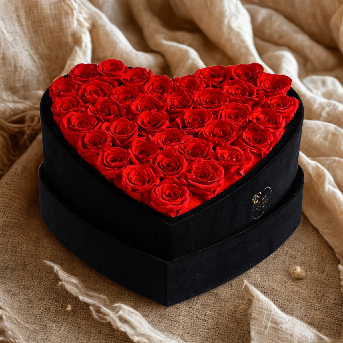 36 Red Roses - Heart Box | Rose Forever 