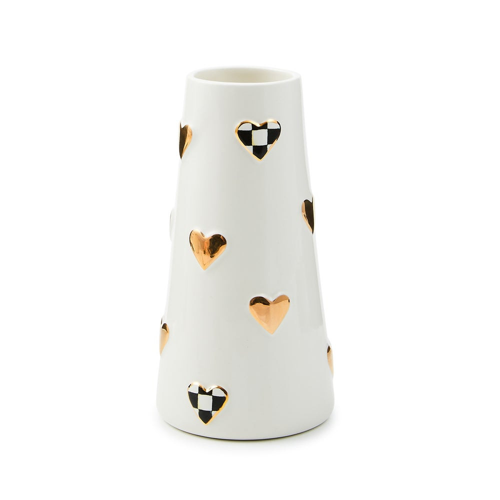 Check Heart Vase | MacKenzie-Childs