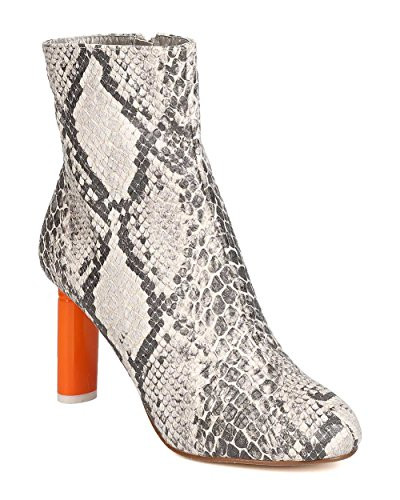 Cape Robbin Women Snakeskin Bootie - Dressy, Cosplay, Party - Colored Heel Boot - GC53 by Snake (Siz | Amazon (US)