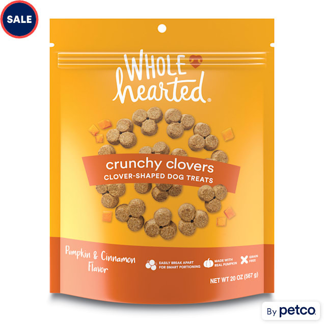 WholeHearted Grain Free Pumpkin Biscuit Dog Treats, 20 oz. | Petco