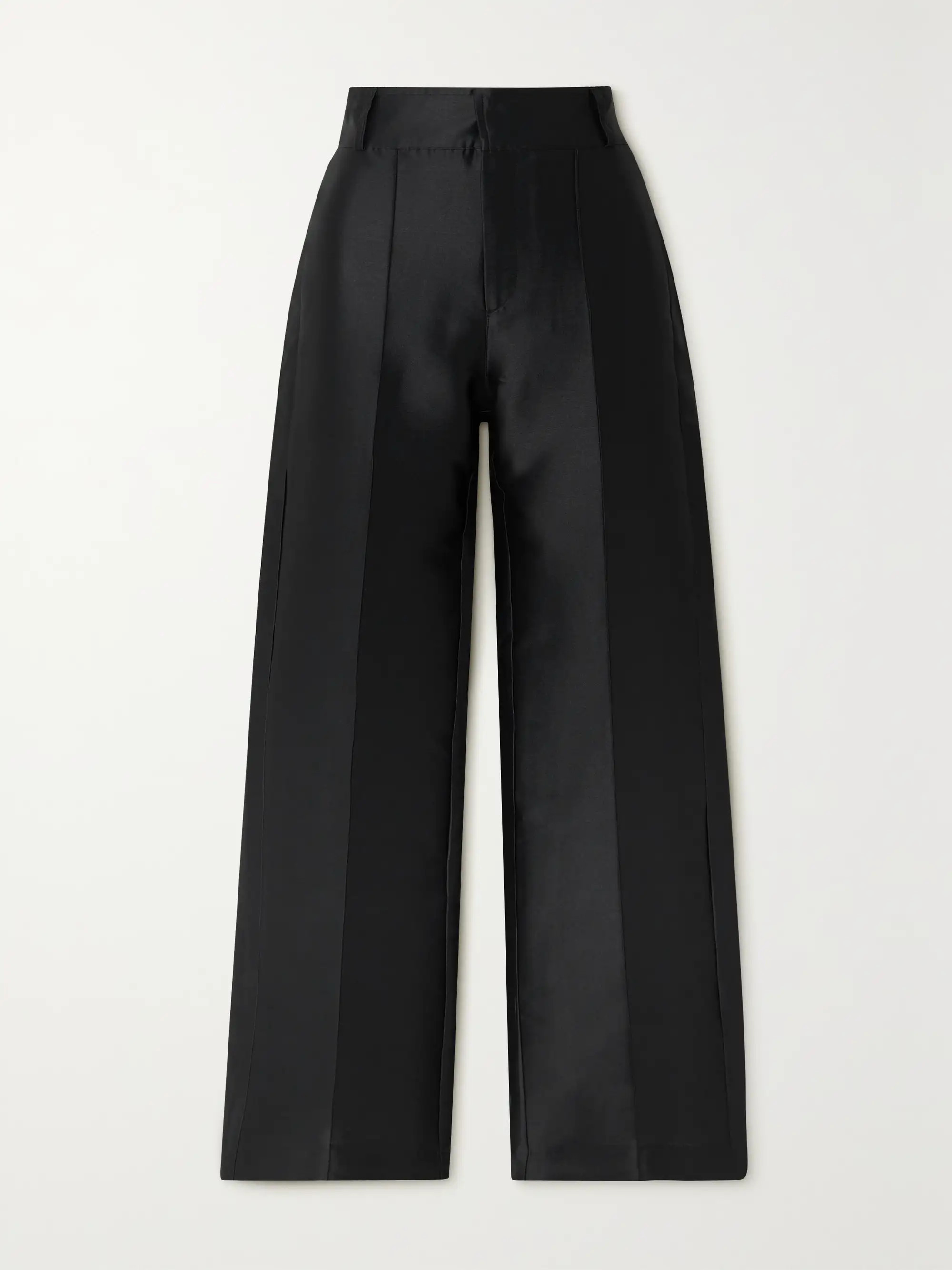 Yoshitomo pleated faille wide-leg pants | NET-A-PORTER (US)