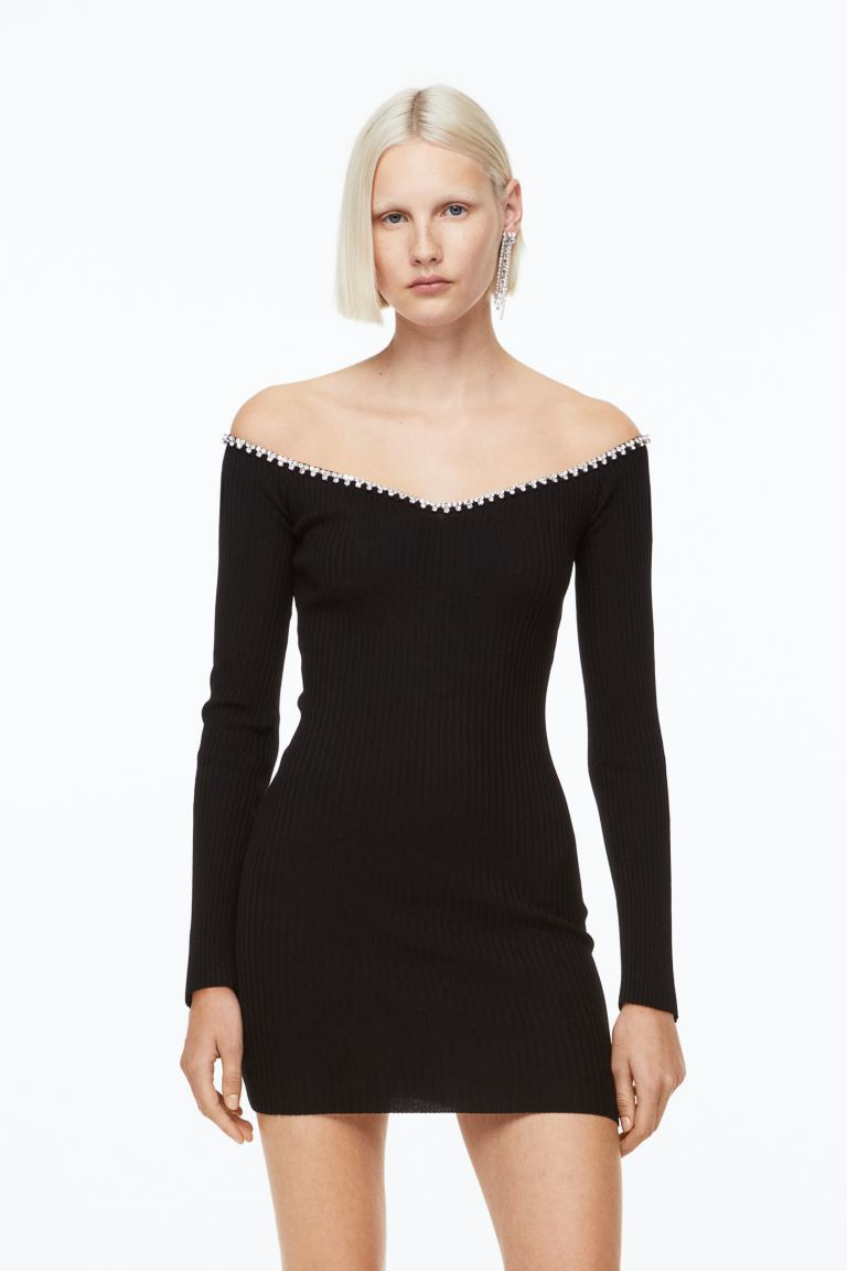 Rhinestone-trimmed Dress | H&M (US + CA)