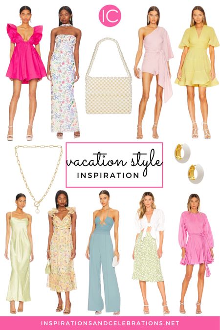 Vacation outfit ideas - Spring outfit ideas - Resort wear - Date night outfit ideas - Dress - Floral dresses - Spring dresses - Vacation style 

#LTKSeasonal #LTKstyletip #LTKSpringSale