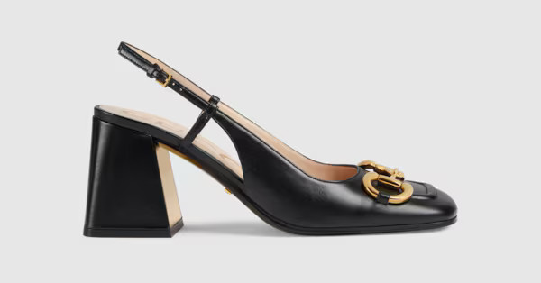 Gucci Women's mid-heel slingback with Horsebit | Gucci (US)