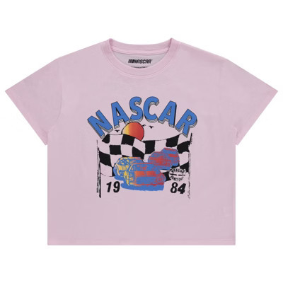 Ladies NASCAR Racing Fashion Shirt - Ladies Classic NASCAR Racing Tee - NASCAR Front and Back Skimmer Tee (Pink, Large) | Target
