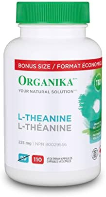Organika L-Theanine Bonus Size 110 vcaps-Relaxation Promotion, Stress Support, Pure Natural Sourc... | Amazon (CA)