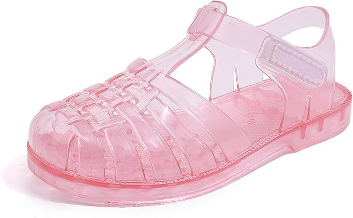 GUGUYeah Jelly Sandals for Girls,Closed Toe Princess Costume Summer Dress Shoes Fisherman Gladiat... | Amazon (US)