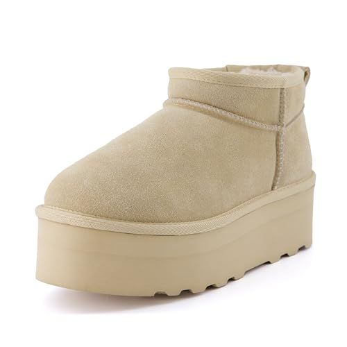 CUSHIONAIRE Women's Hippy Genuine Suede pull on platform boot +Memory Foam | Amazon (US)