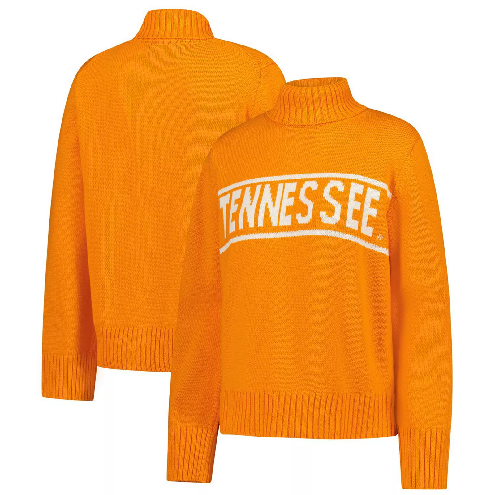 Women's Gameday Social Tennessee Orange Tennessee Volunteers Chenille Turtleneck Sweater, Size: Small | Kohl's