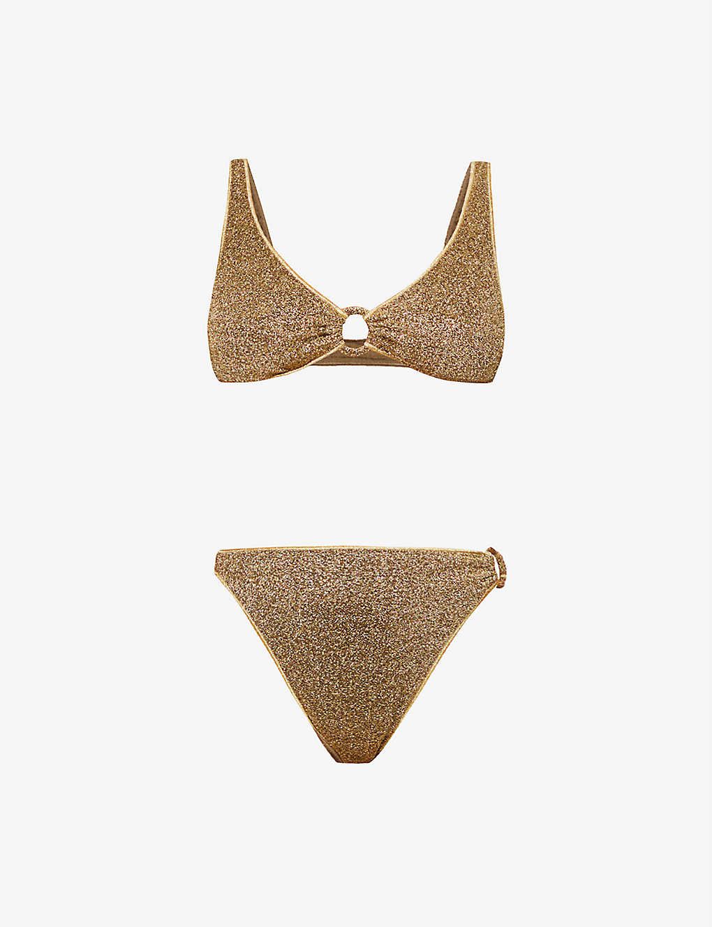 Lumière Sporty metallic bikini set | Selfridges