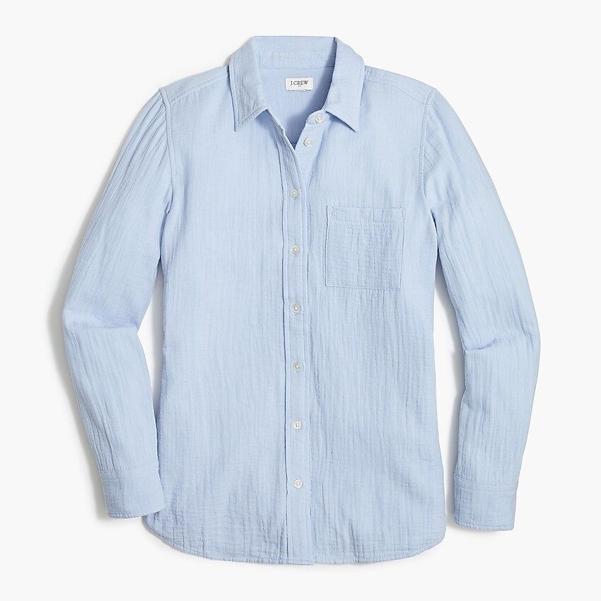 Petite gauze button-up shirt | J.Crew Factory