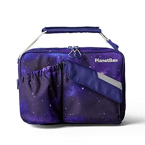 PlanetBox Insulated Lunch Bag Easy to clean and Durable Carry Bag with Pockets for Snacks and Drinks, and adjustable straps Stardust | Amazon (US)