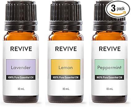 Revive Essential Oils Pack of 3-100% Pure Therapeutic Grade, for Diffuser, Humidifier, Massage, A... | Amazon (US)