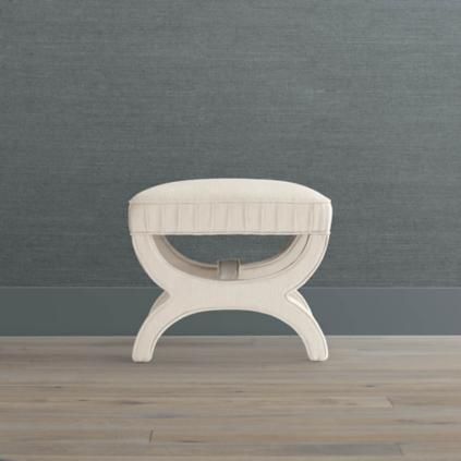 Theo Upholstered Stool | Frontgate