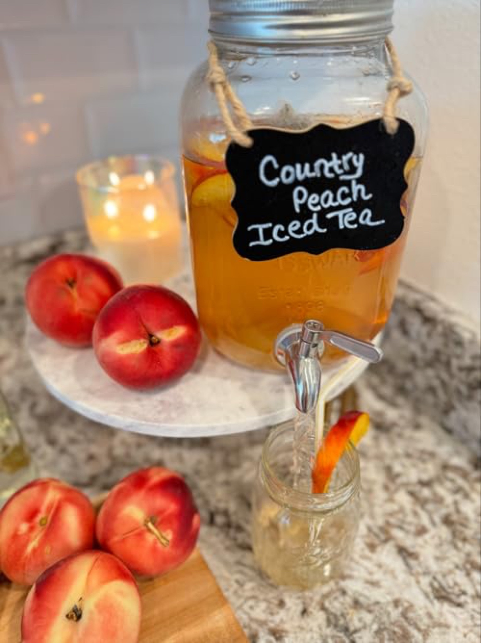 1 Gallon Glass Water Dispenser with Stainless Steel Spigot + Marker & Chalkboard, & Ice Cylinder - Beverage Dispenser Mason Jar Drink Dispenser Gallon Jug or use as a Laundry Detergent Holder.

#LTKHome