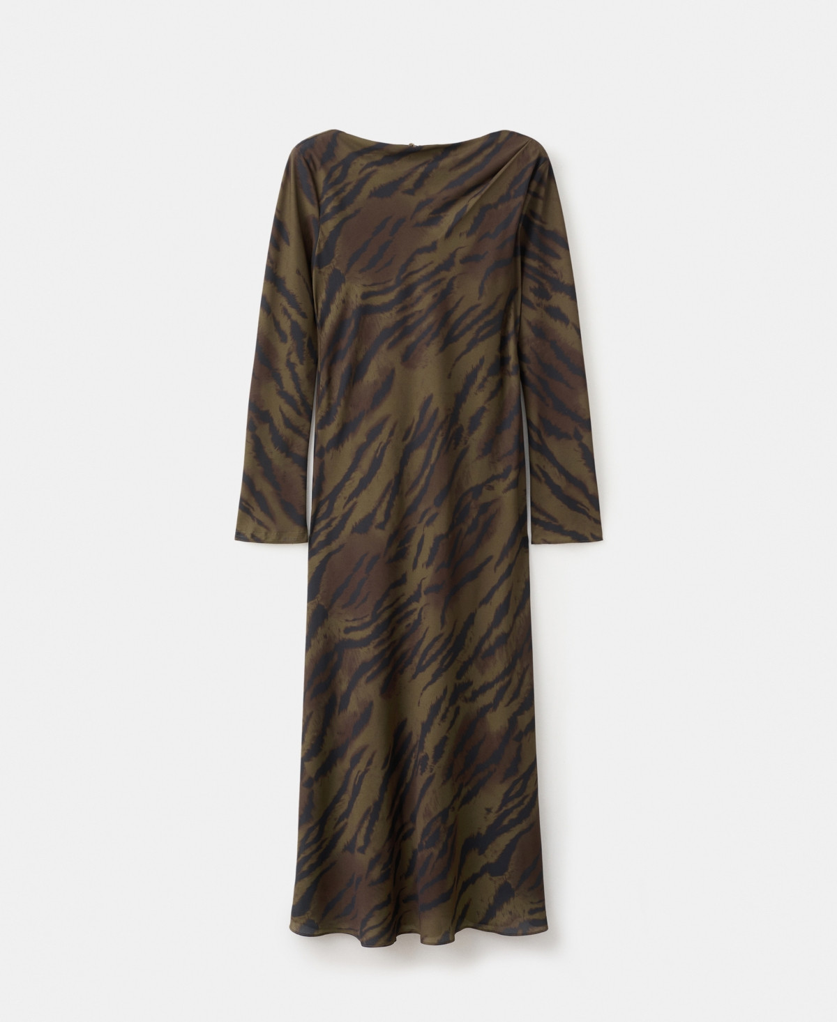 Mango Women's Satin Animal-Print Dress - Brown | Macy's