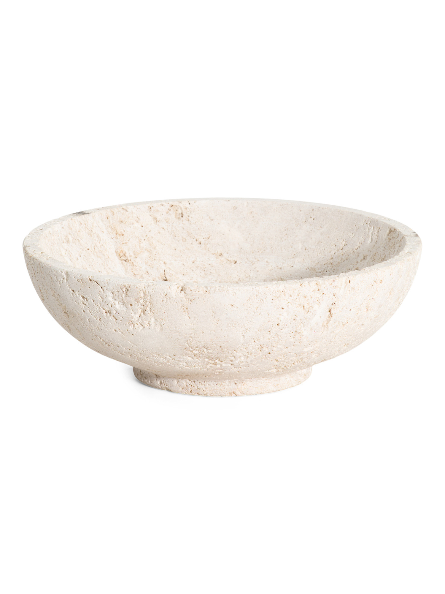 9in Travertine Stone Bowl | TJ Maxx