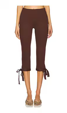 Miaou Emma Capri in Chocolate from Revolve.com | Revolve Clothing (Global)