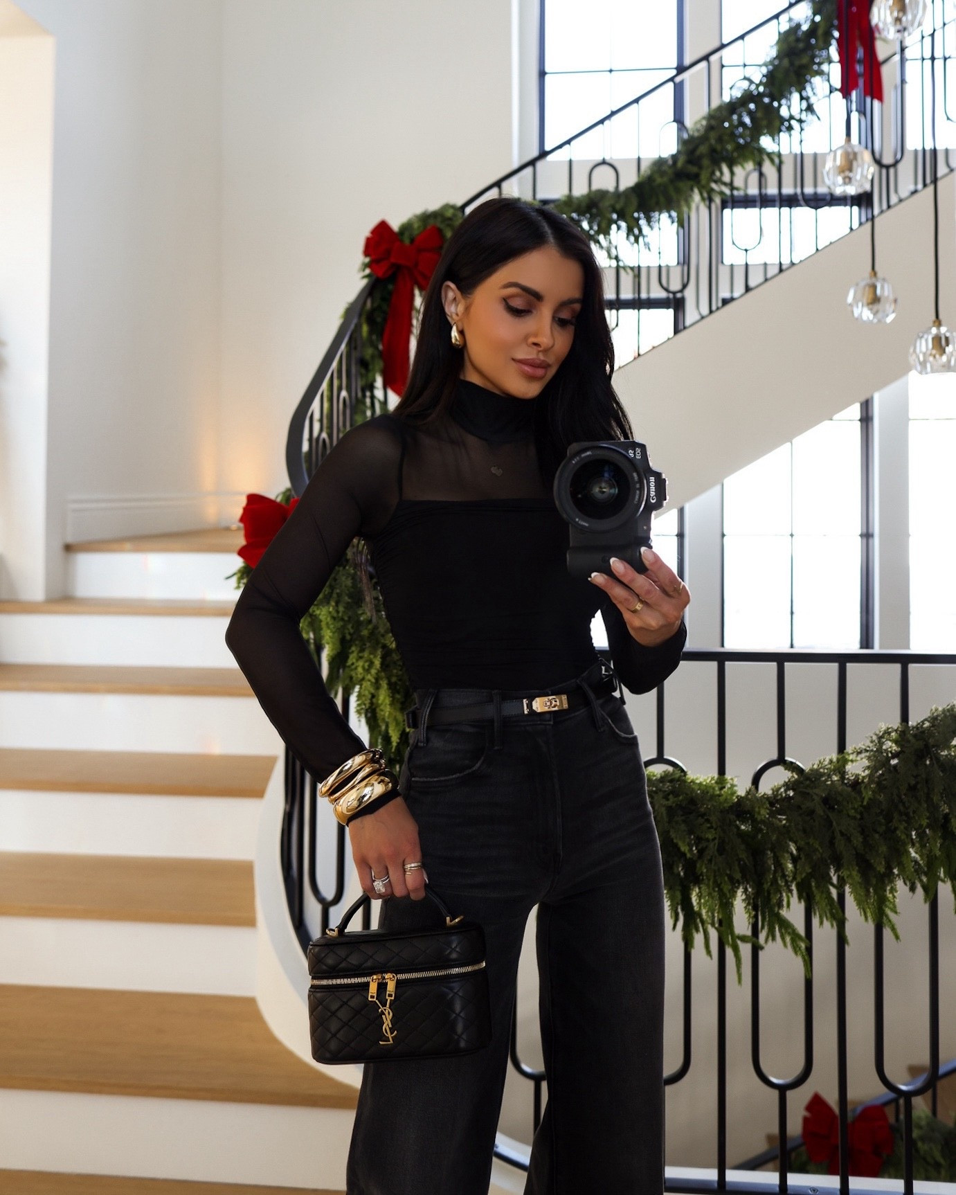 My Amazon mesh top is only $10
Also linking my gold bangles and skinny belt - both under $20
Holiday outfit ideas 



#LTKFindsUnder50 #LTKHoliday #LTKFindsUnder100