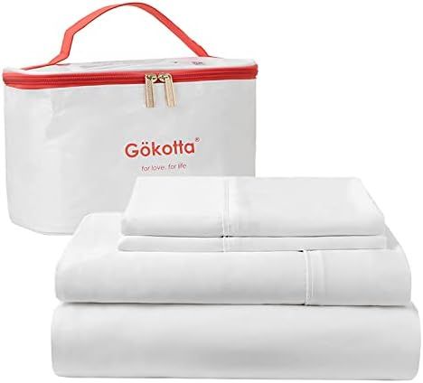 GOKOTTA 100% Bamboo Sheets King, Cooling Sheets King Size Bed Sheets- Soft | Silky, Breathable Beddi | Amazon (US)