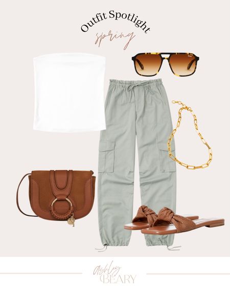 Cute and casual trendy spring #ootd 

Cargo pants 
Tube top 
Abercrombie 

#LTKSeasonal #LTKunder100 #LTKstyletip
