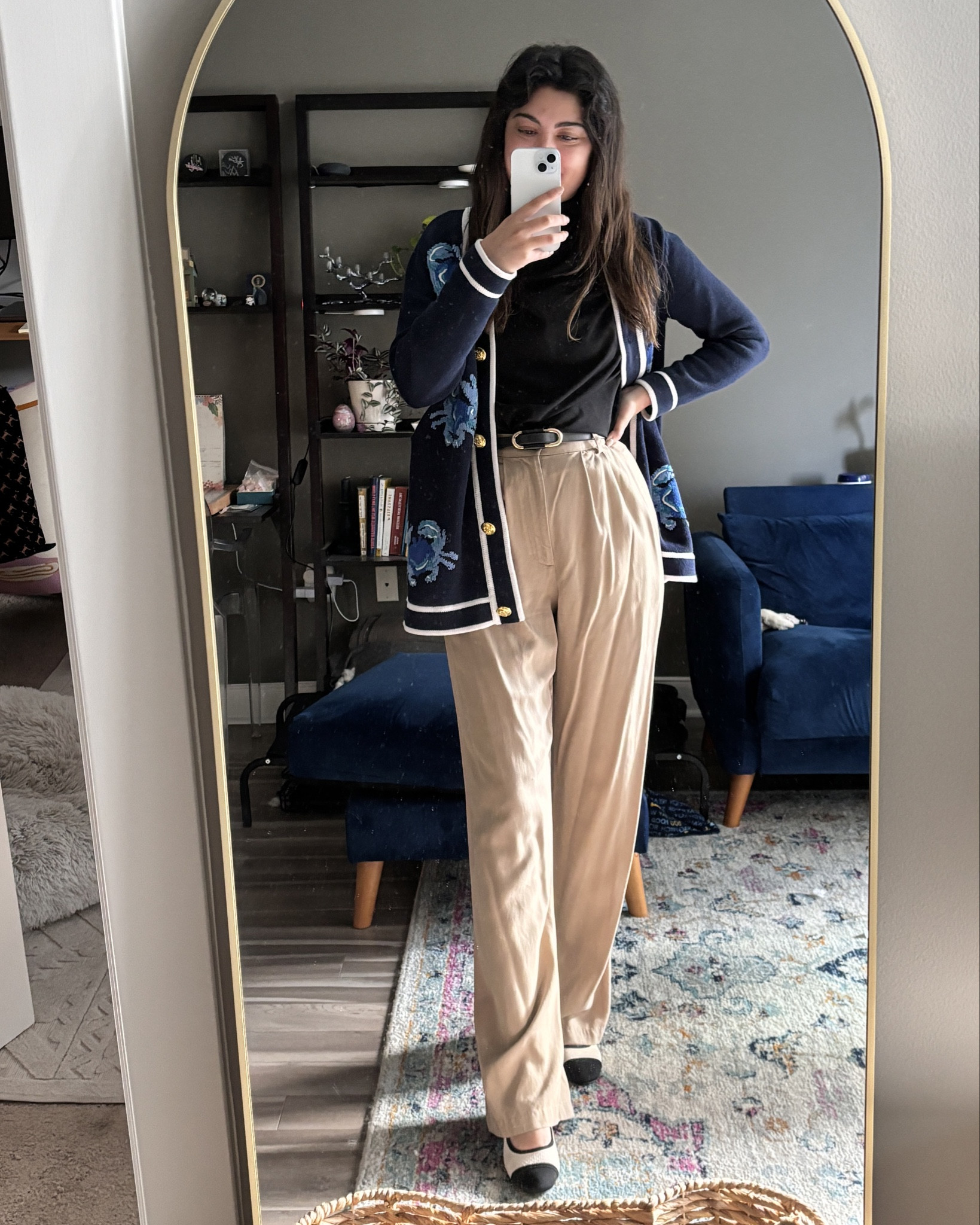 The cardigan is called the Navy Crab Lauren Cardigan, I can no longer find it on their site but included the same cardigan just a different color way. Perfect corporate summer outfit. Simple but fun and comfortable  

#LTKWorkwear #LTKShoeCrush #LTKStyleTip