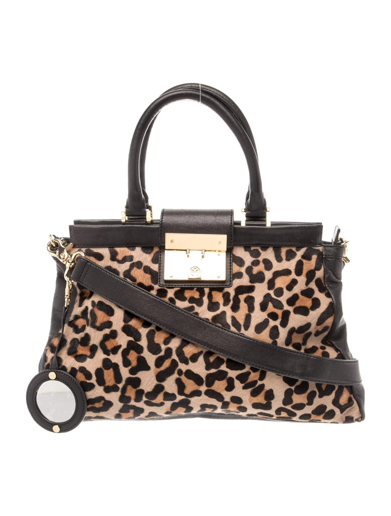 Tory Burch Ponyhair Top Handle Bag - Brown Handle Bags, Handbags - WTO813271 | The RealReal | The RealReal
