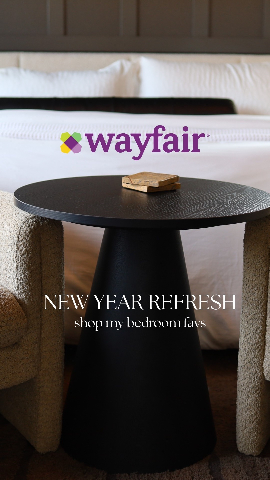Here’s proof that a dark and moody bedroom can still feel inviting. For our Celina project, we layered deeper tones and anchored the space with statement pieces from @wayfair to create something that feels cozy but elevated.
#wayfairpartner #ad #wayfair