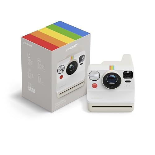 Polaroid Now 3rd Generation I-Type Instant Film Camera - Pebble White - Camera Only No Film (9155) | Amazon (US)