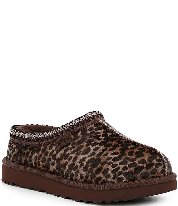 UGG Tasman Caspian Spotted Animal Print Calf Hair Clogs | Dillard's | Dillard's