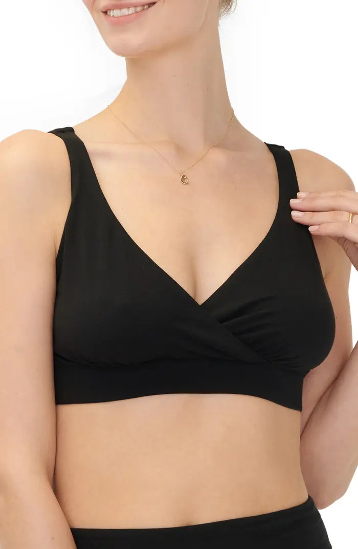 Crossover Pima Cotton Blend Nursing Bra | Nordstrom