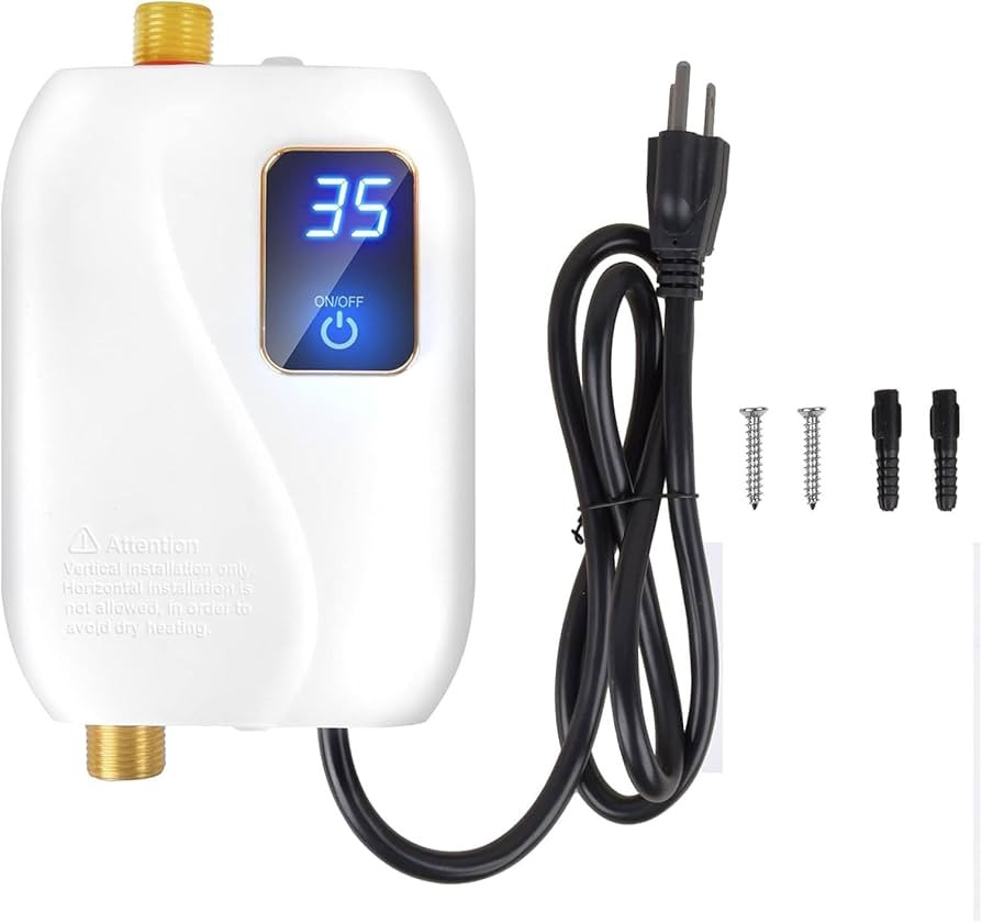 Tankless Water Heater Electric, Instant Hot Water Heater Under Sink, 3000W 110V On Demand Mini Wa... | Amazon (US)