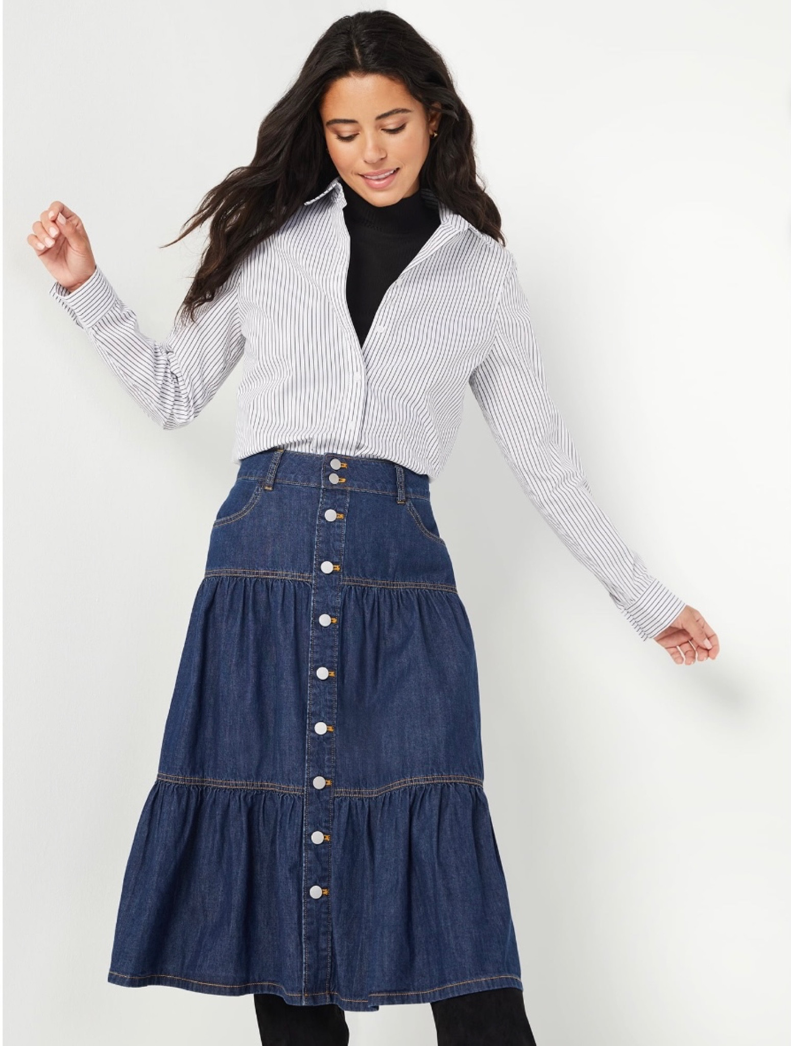 #Walmartfashion What a great skirt to pair with a pair of tall boots for winter and a fitted turtleneck. 

#LTKunder50