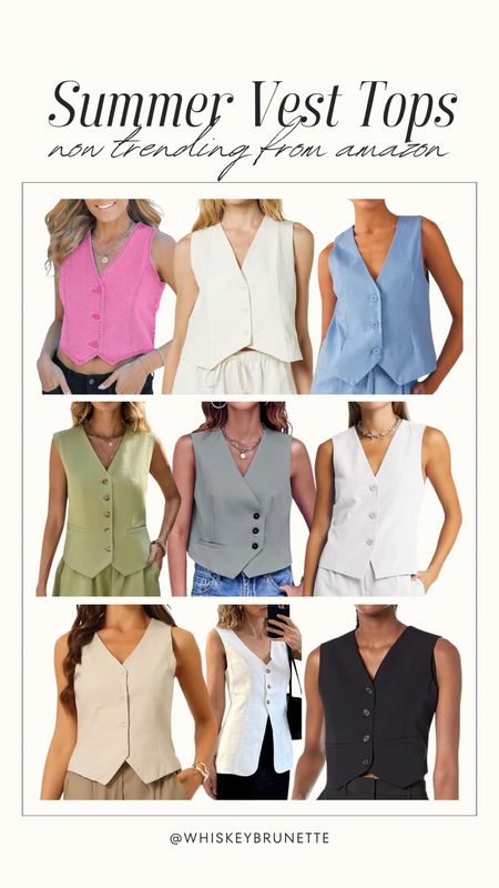 The latest trend is these chic vest tops! I love how effortless they are to style.

Vest Top | Summer Vest | Date Night Top | Amazon Top | Amazon Fashion

#LTKStyleTip #LTKFindsUnder100 #LTKFindsUnder50