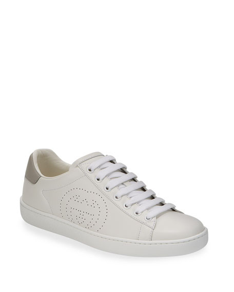 Gucci New Ace Perforated Leather Sneakers | Neiman Marcus