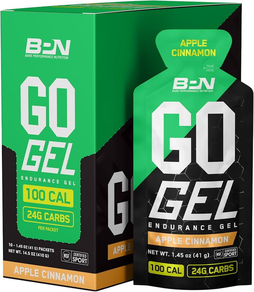 BARE PERFORMANCE NUTRITION, BPN Go Gel Endurance Gel, Vegan + Gluten Free Running Gel with 24g of... | Amazon (US)