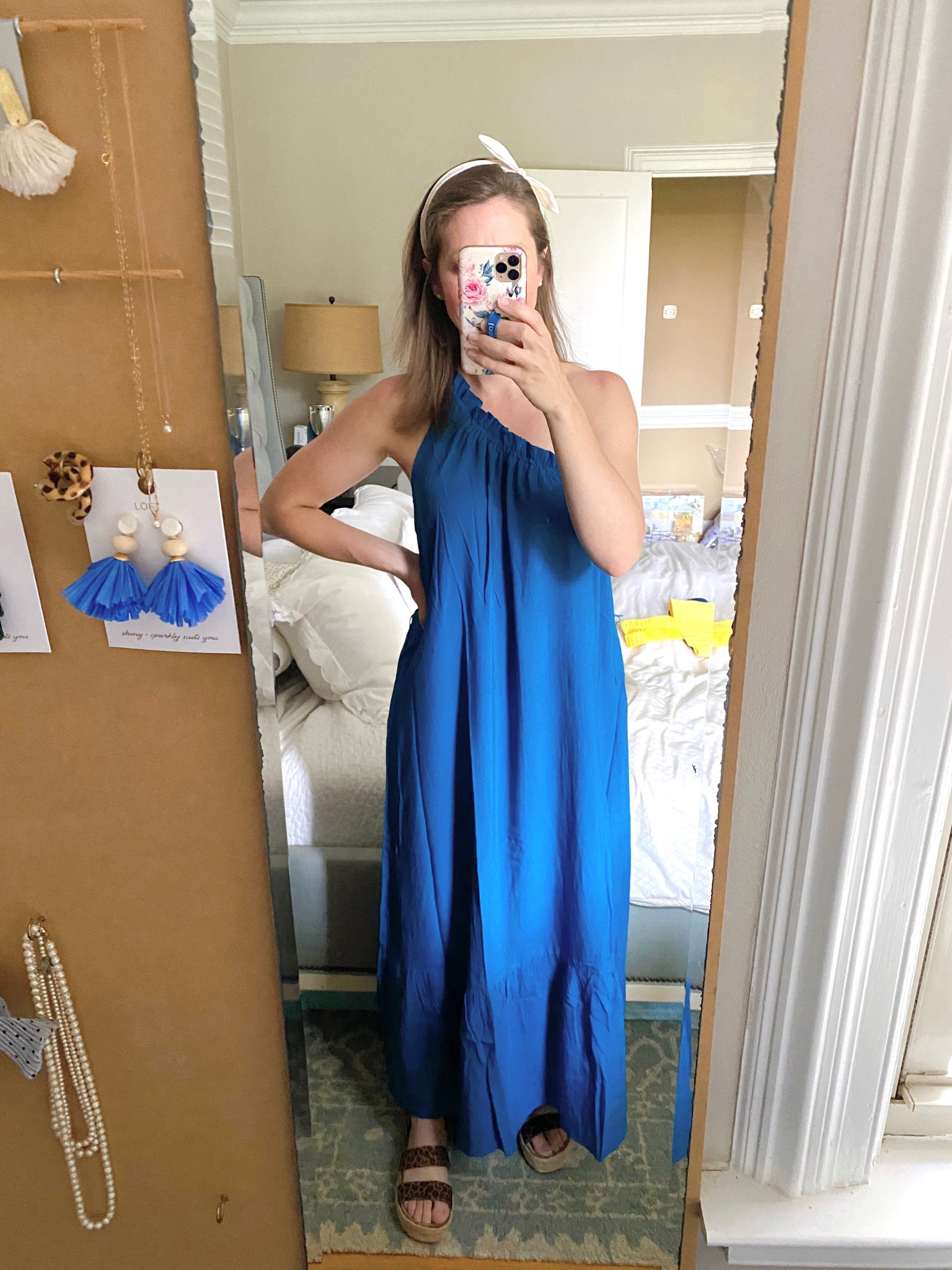One shoulder maxi dress that is beyond roomy and flowy (read: comfortable for summer!) 

I got no less than 5 compliments on this dress when I wore it last. Comes in a few colors. 

Size down. I’m wearing a S but prefer the XS 

#LTKSeasonal #LTKstyletip #LTKfit