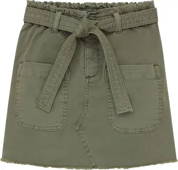 Kids' Paperbag Waist Raw Hem Skirt | Nordstrom