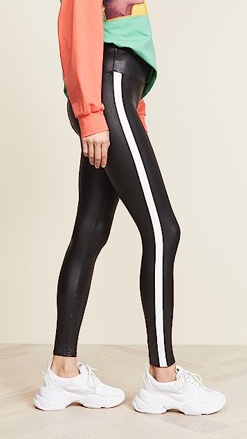 Faux Leather Side Stripe Leggings | Shopbop